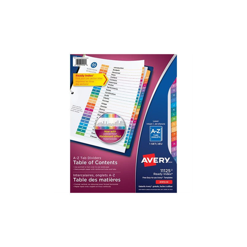 Avery Intercalaires Ready Index®