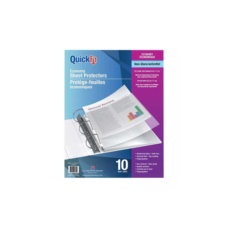 QuickFit Pochette protectrice épaisseur économique