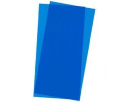 Evergreen -  feuilles de polystyrène de couleur bleu transparent 6" x 12" (15cm x 30cm)