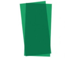 Evergreen -  feuilles de polystyrène de couleur vert transparent 6" x 12" (15cm x 30cm)