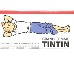 Tintin -  grand comme tintin - livre-toise pour se mesurer à tintin