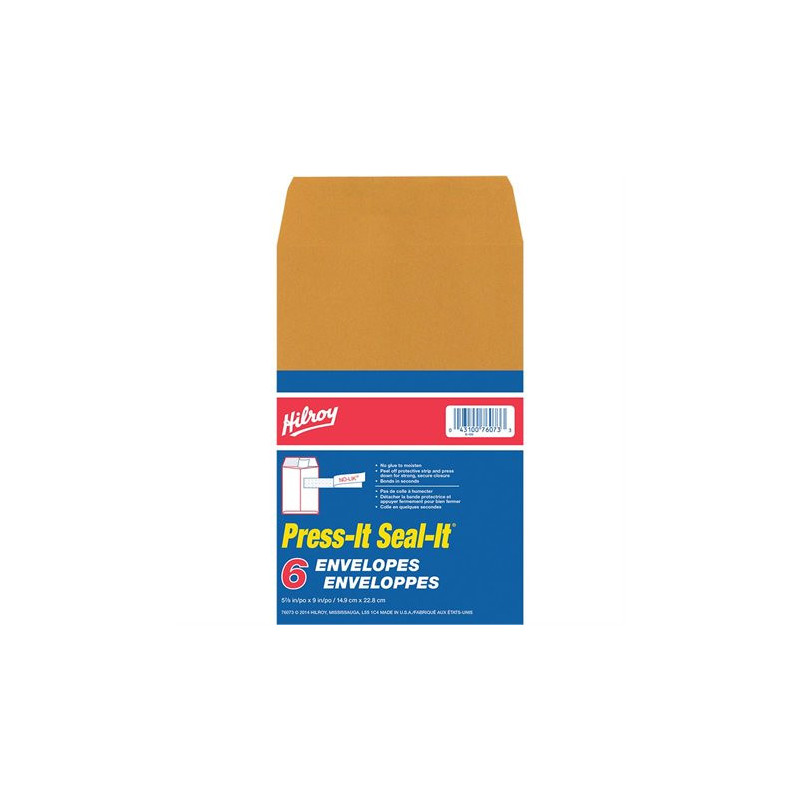 Hilroy Enveloppe kraft Press-it Seal-it®