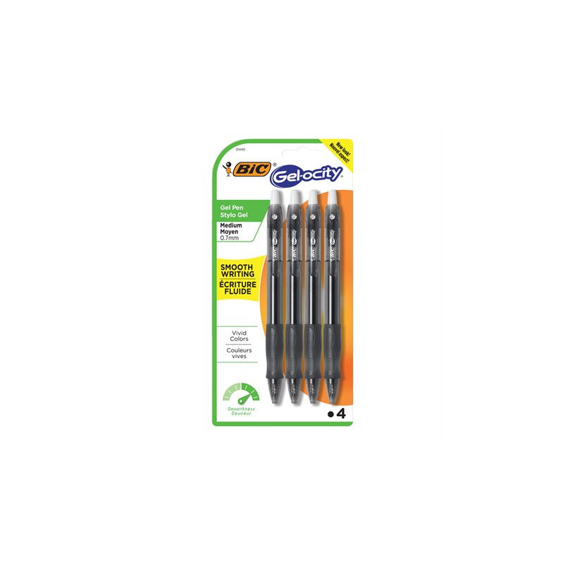 Bic Stylos à bille roulante rétractable Gel-Ocity™ Original