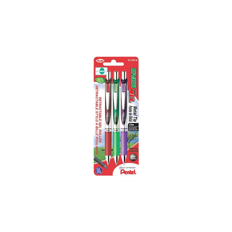 Pentel Stylos à bille roulante rétractable EnerGel®