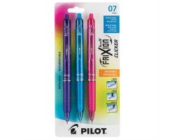 Pilot Stylo à bille roulante rétractable effaçable FriXion® Clicker