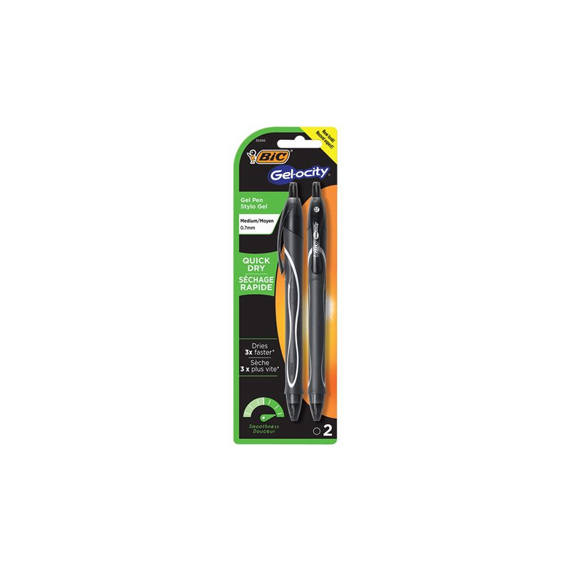 Bic Stylo à bille roulante rétractable Gel-Ocity™