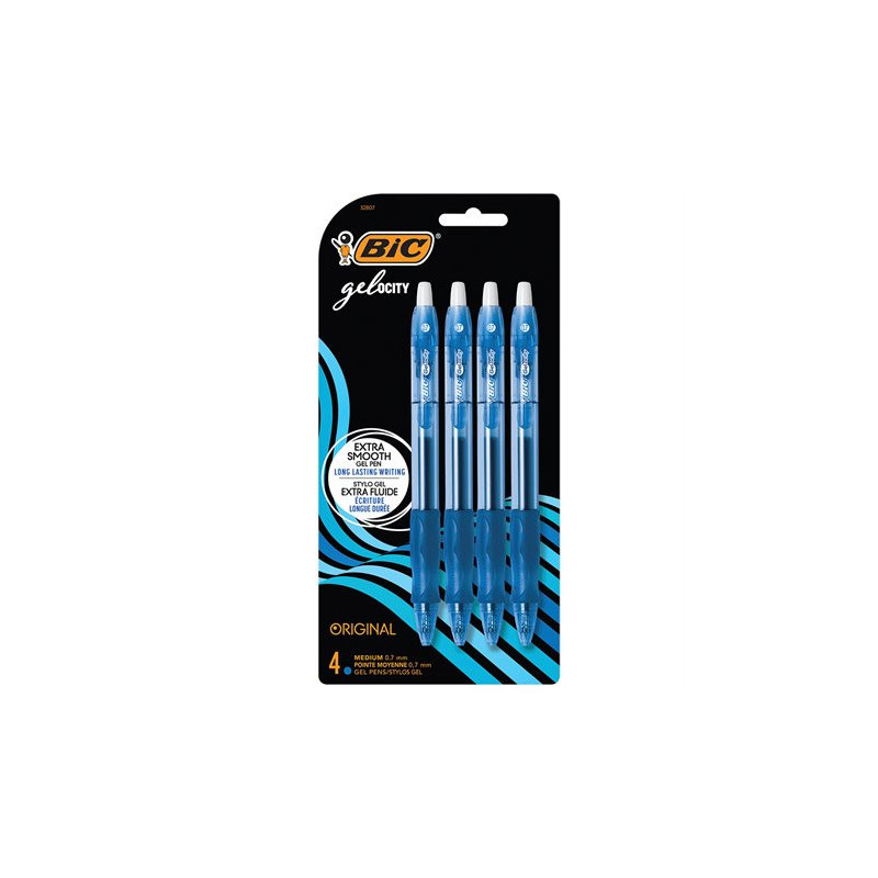 Bic Stylos à bille roulante rétractable Gel-Ocity™ Original