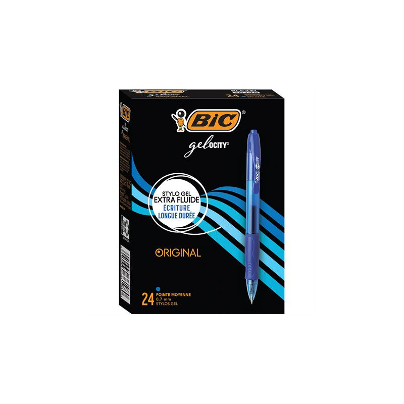 Bic Stylos à bille roulante rétractable Gel-Ocity™ Original