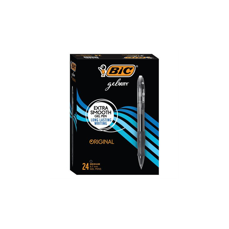 Bic Stylos à bille roulante rétractable Gel-Ocity™ Original