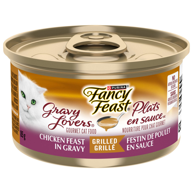 Fancy Feast Plat en sauce festin de poulet pour chat…