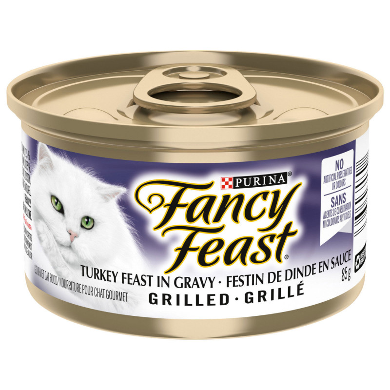 Wet food with grilled turkey in…