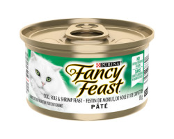 Wet food with cod, sole and cream…