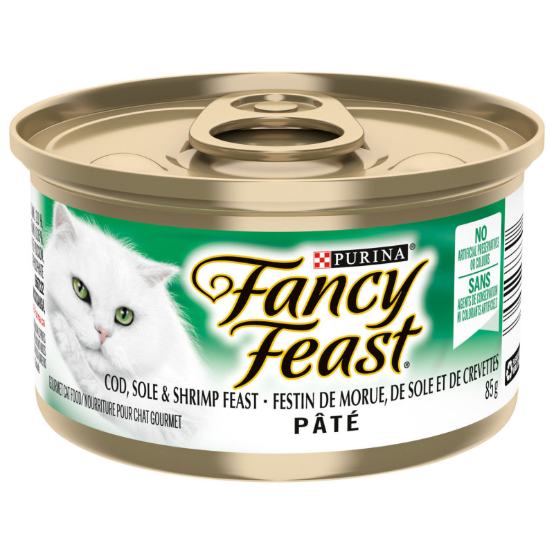 Wet food with cod, sole and cream…