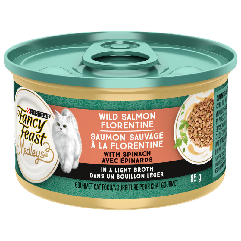 Wild salmon wet food with fl…