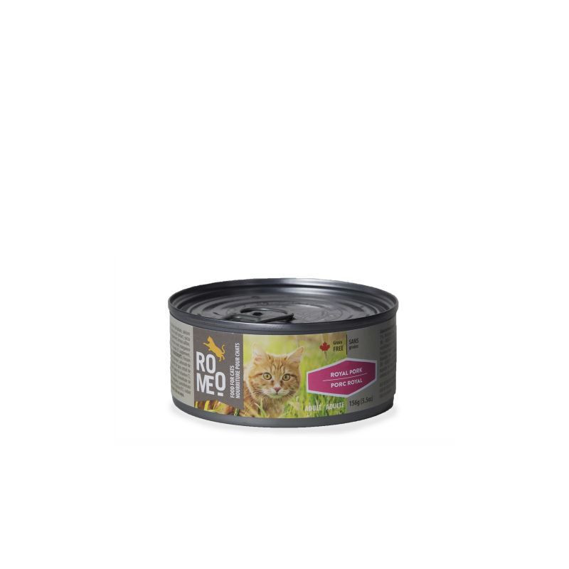 Romeo Nourriture humide pour chats, porc royal