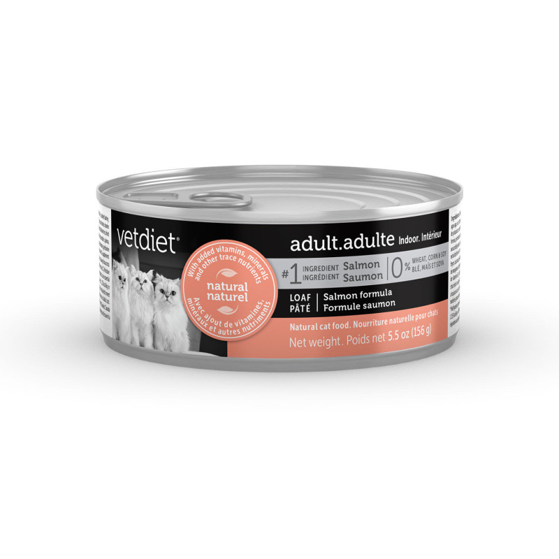 Wet salmon food for adult cats…