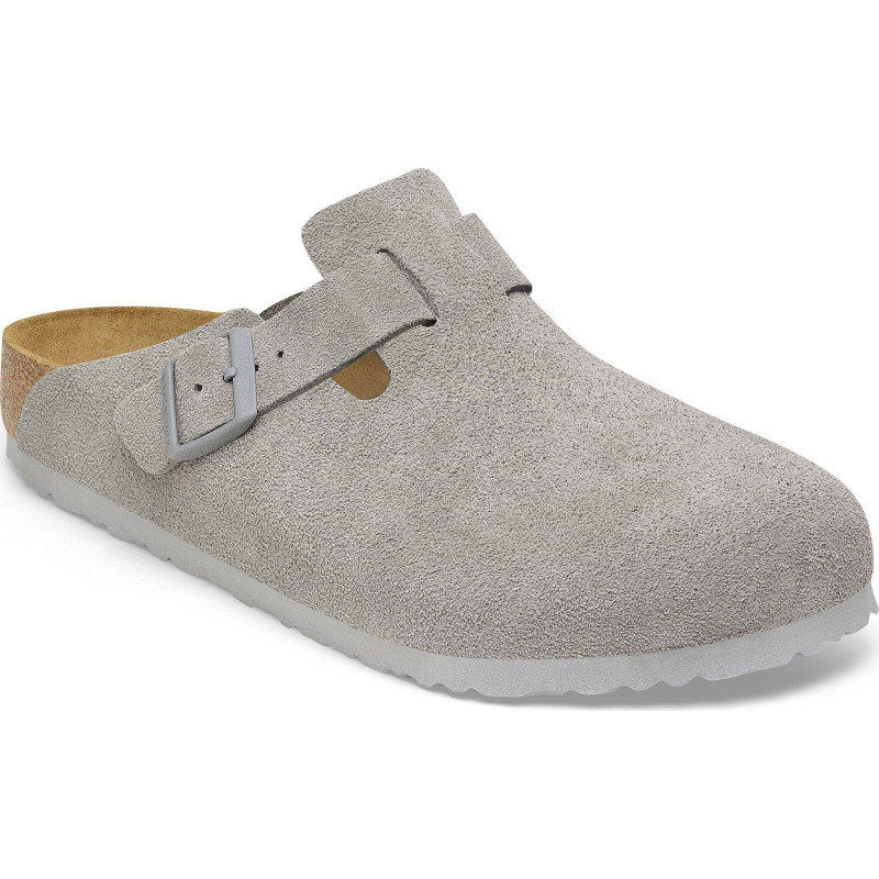 Birkenstock Boston Stone Coin en Suede [Étroite] - Unisex