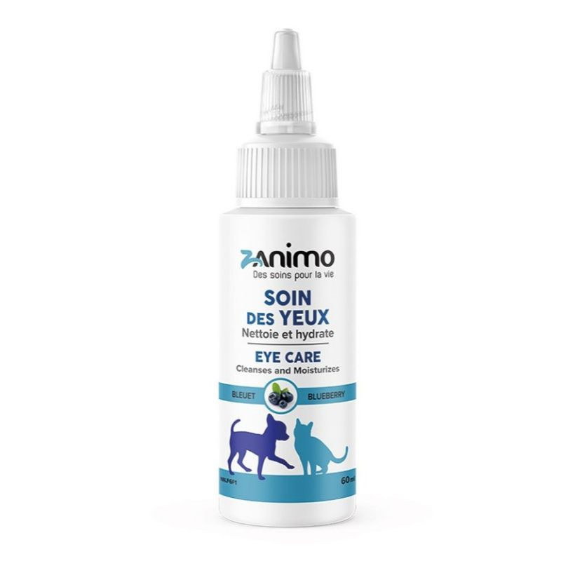 Soins des Yeux Chiens et Chats, Nettoie et Hydrate, 60 ml – Zanimo