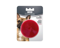 Brosse de toilettage en caoutchouc pour chiens – 7,6 cm – Essentials Le Salon