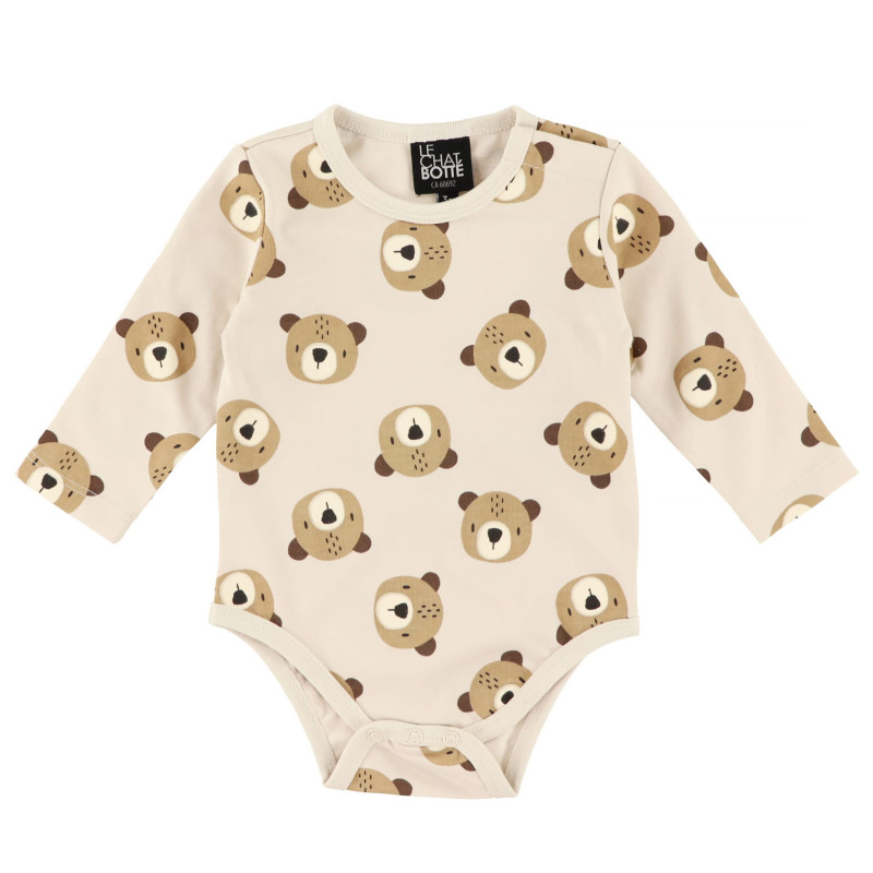 Teddy Bear Printed Onesie 3-24 months