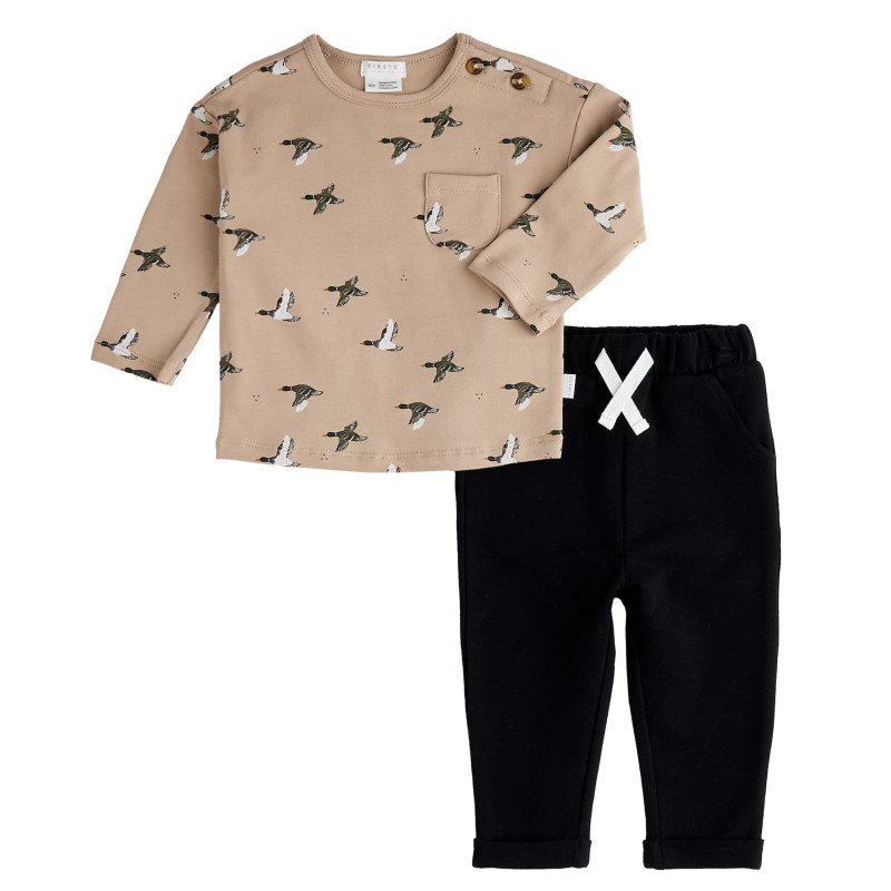 Firsts par Petit Lem Ensemble Pantalon Canards 3-24mois