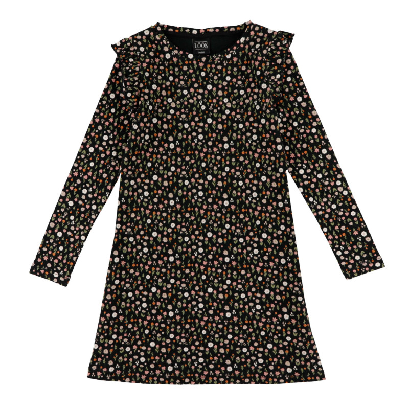 Mélodie Printed Ribbed Dress, 7-14 years