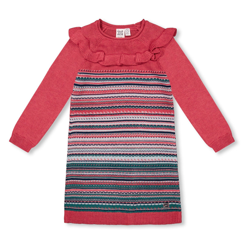 Deux par Deux Robe Tricot Licorne 3-6ans