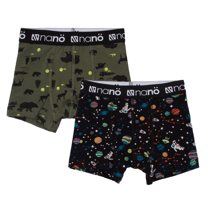 Nanö Boxers Ensemble de 2 Nature 2-12ans