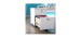 Mobile Filing Cabinet 2 Drawers - Solid White Interface