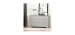 Double desk 6 drawers - Reevo Light gray