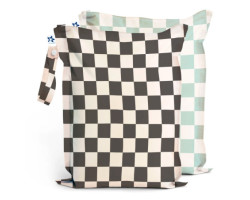 Waterproof Bags (2) - Sage Checkerboard / Black