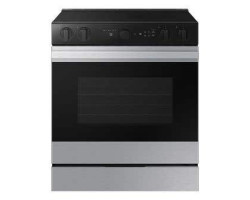 30" slide-in range. Samsung 6.3 cu.ft. with stainless steel oven camera NSE6DG8700SRAC