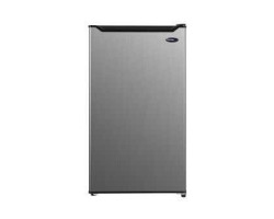 19" Freestanding Compact Refrigerator, 3 cu.ft., Stainless Steel, Danby DCR033B2SLM