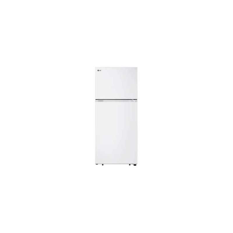 Réfrigérateur à congélateur supérieur de 28 po, 18 pi.cu, blanc, LG LT18S2100W