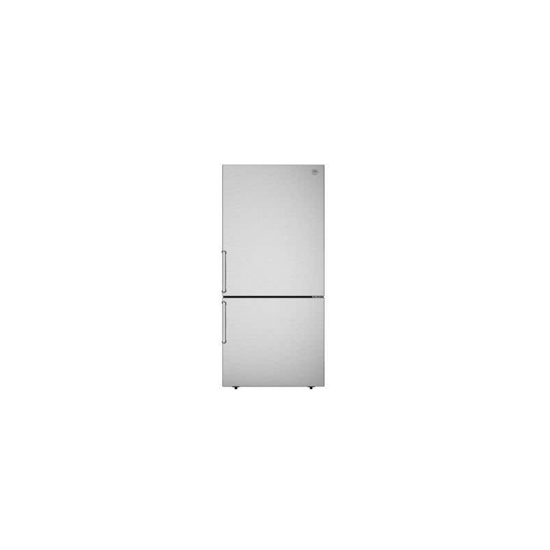 31" Freestanding Refrigerator Freezer, Counter Depth, 18 cu.ft., Stainless Steel, Bertazzoni REF31BMFXNV