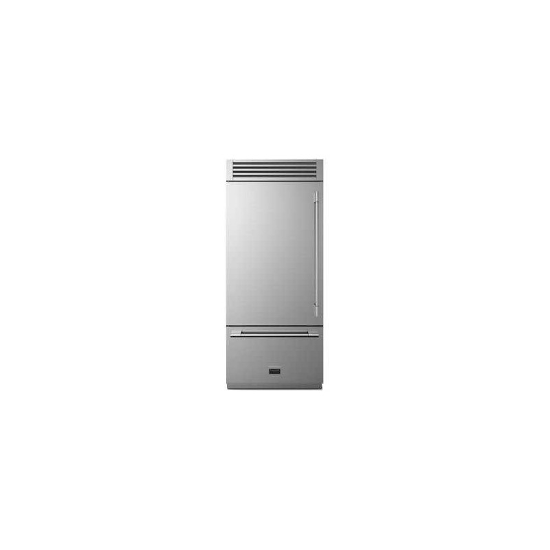 36" Built-In Bottom Freezer Refrigerator, 19 cu. ft., Stainless Steel, Fulgor Milano F7PBM36S2-L