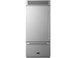 36" Built-in Bottom Freezer Refrigerator, 19 cu. ft., Stainless Steel, Fulgor Milano F7PBM36S2-R