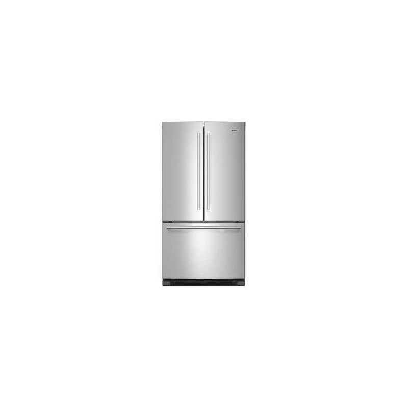 36" Freestanding French Door Refrigerator, Fingerprint Resistant, 25 cu. ft., Stainless Steel, Maytag MRFF4136RZ