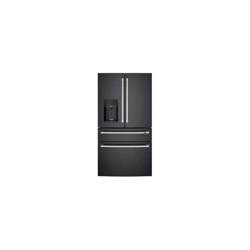 36" Freestanding French Door Refrigerator, Counter Depth, 22 cu. ft., Matte Black, Coffee CXE22DP3PD1