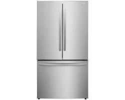 36" 29 cu. ft. Freestanding French Door Refrigerator with Bottom Freezer, Stainless Steel, Frigidaire FRFN2813AF