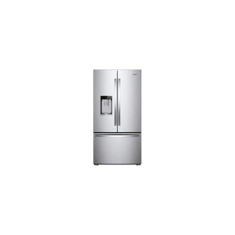 36" Freestanding French Door Refrigerator Freezer, Counter Depth, 24 cu.ft., Stainless Steel, Whirlpool WRFC9636RZ