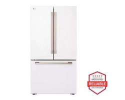 36" Freestanding French Door Refrigerator Freezer, 27 cu. ft., White, LG Studio SRFB27W3