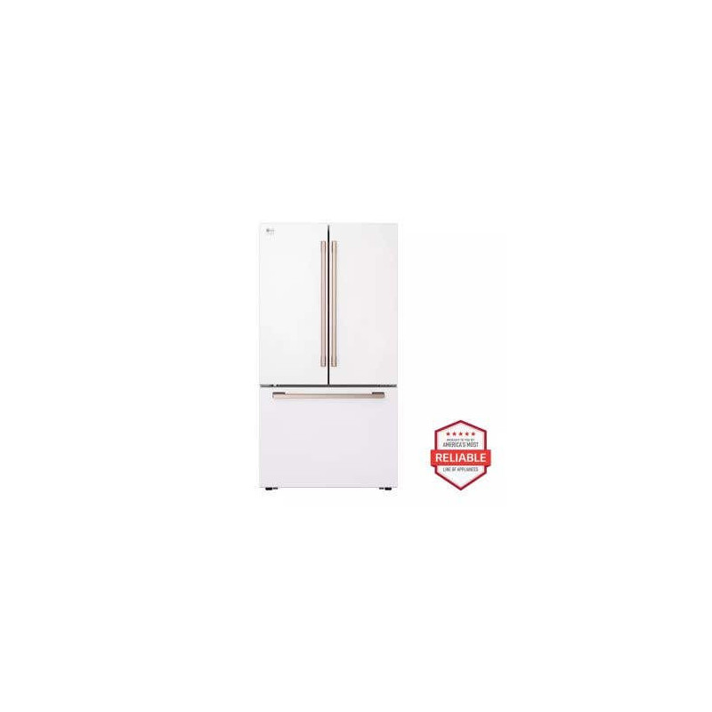 36" Freestanding French Door Refrigerator Freezer, 27 cu. ft., White, LG Studio SRFB27W3