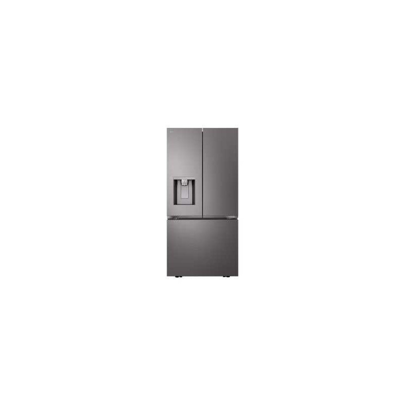 Freestanding French Door Refrigerator 25 cu. ft. 33 in. Black Steel LG LF25S6330D