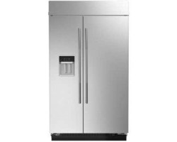 48" Built-In Side-by-Side Refrigerator with External Ice and Water Dispenser, Counter Depth, 29 cu. ft., Panel Ready, JennAir J