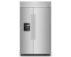 48" Built-In Side-by-Side Refrigerator, Counter-Depth Ice and Water Dispenser, 29 cu. ft., Stainless Steel with Print Protectio