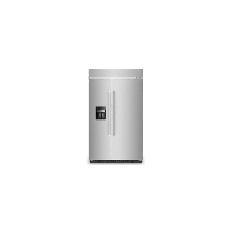 48" Built-In Side-by-Side Refrigerator, Counter-Depth Ice and Water Dispenser, 29 cu. ft., Stainless Steel with Print Protectio