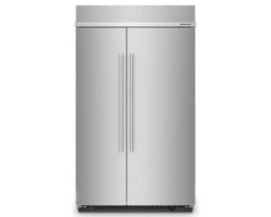 48" Counter Depth Side-by-Side Refrigerator, 30 cu. ft., Stainless Steel with PrintShield Finish, KitchenAid KBSN708MPS