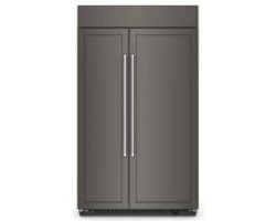 48" Built-In Side-by-Side Refrigerator, Counter Depth, 30 cu. ft., Panel Ready, KitchenAid KBSN708MPA