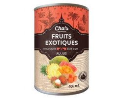 Cha's Organics / 400 ml Fruits biologiques en conserve - Fruits exotiques